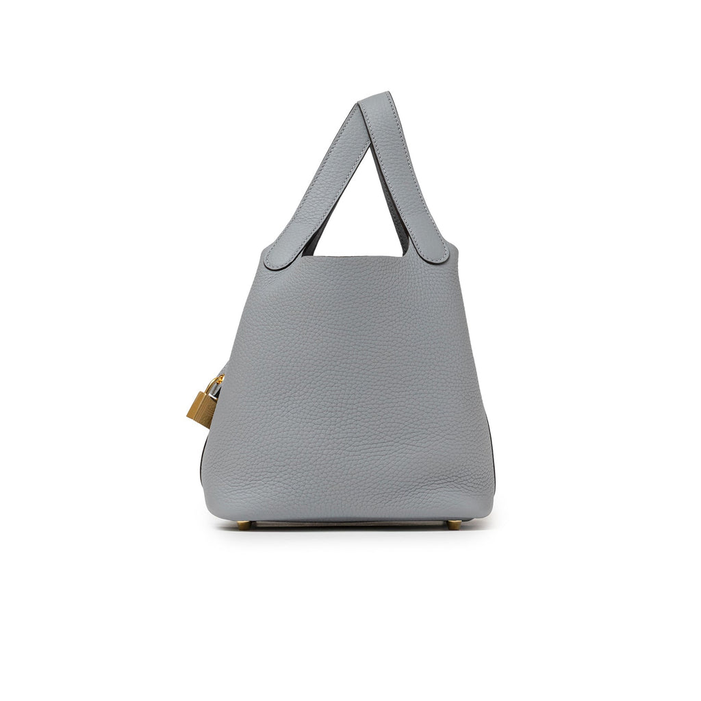 Hermès Picotin 18 Gris Pantin Clemence Gold Hardware