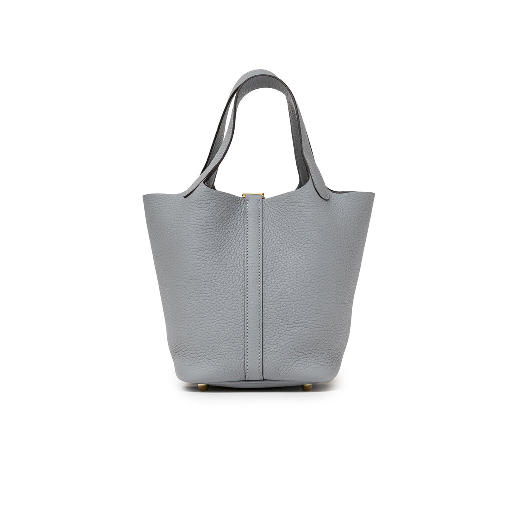 Hermès Picotin 18 Gris Pantin Clemence Gold Hardware