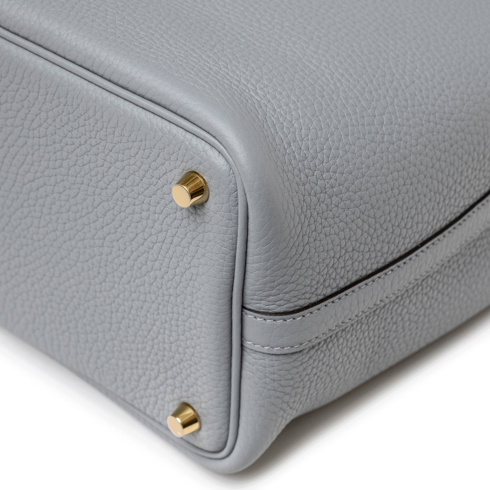 Hermès Picotin 18 Gris Pantin Clemence Gold Hardware