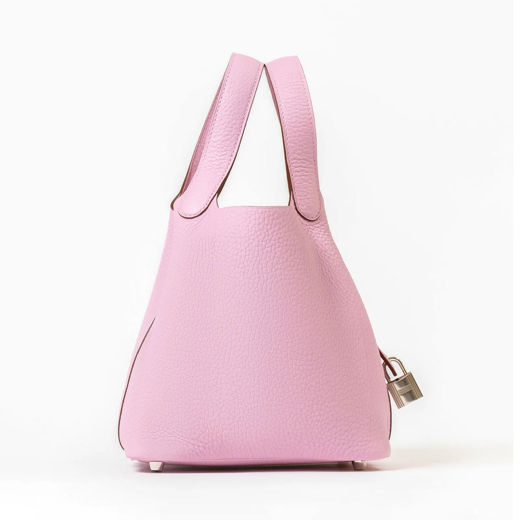 Hermès Picotin 18 Mauve Sylvestre Clemence Palladium Hardware
