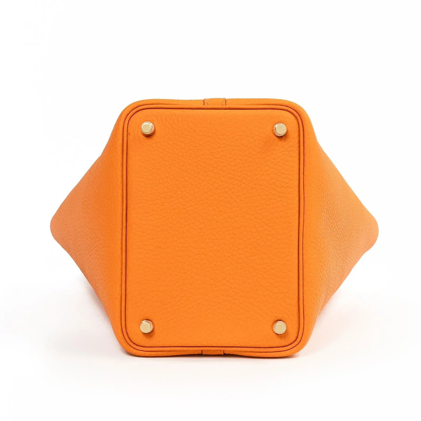 Hermès Picotin 18 Orange Clemence Gold Hardware