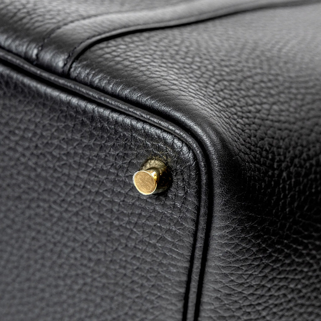 Hermès Picotin 18 Touch Black Matte Alligator and Clemence Gold Hardware