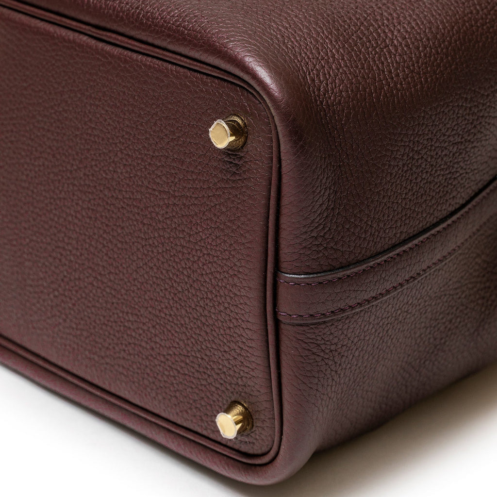 Hermès Picotin 18 Touch Rouge Sellier/Bourgogne Matte Alligator and Clemence Gold Hardware