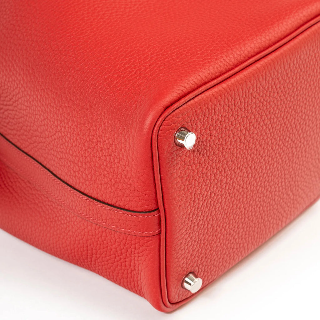 Hermès Picotin 18 Vermillon Clemence Palladium Hardware
