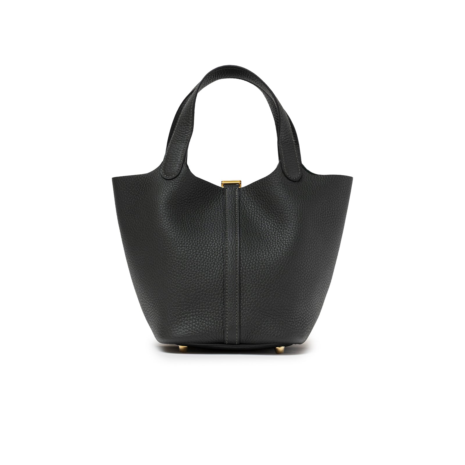 Hermès Picotin 18 Vert Fonce Clemence Gold Hardware