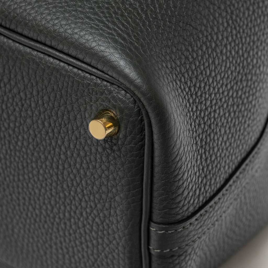 Hermès Picotin 18 Vert Fonce Clemence Gold Hardware