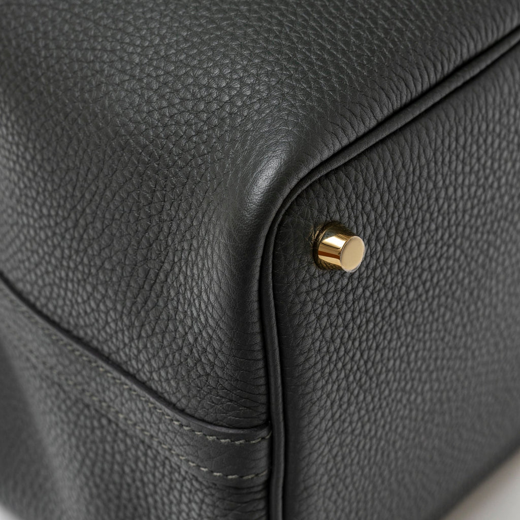 Hermès Picotin 18 Vert Fonce Clemence Gold Hardware