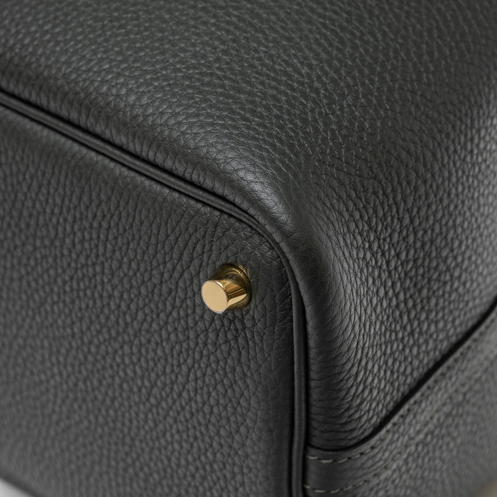 Hermès Picotin 18 Vert Fonce Clemence Gold Hardware