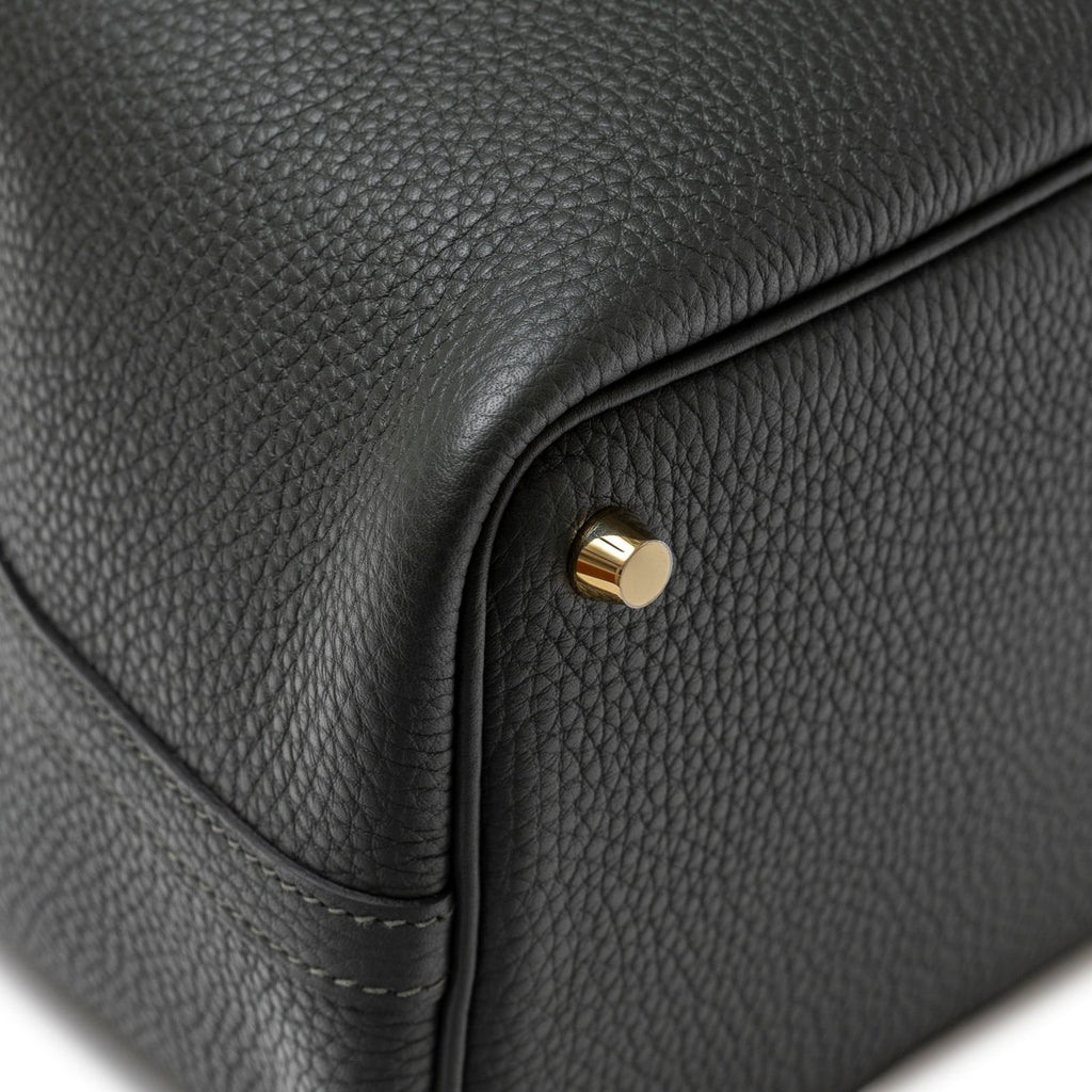 Hermès Picotin 18 Vert Fonce Clemence Gold Hardware