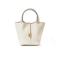 Hermès Picotin 22 Beton Clemence Gold Hardware