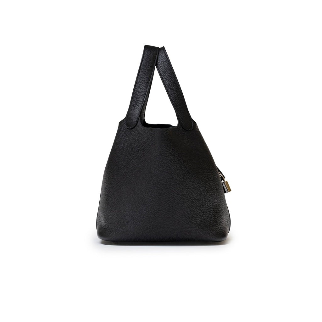 Hermès Picotin 22 Black Clemence Palladium Hardware