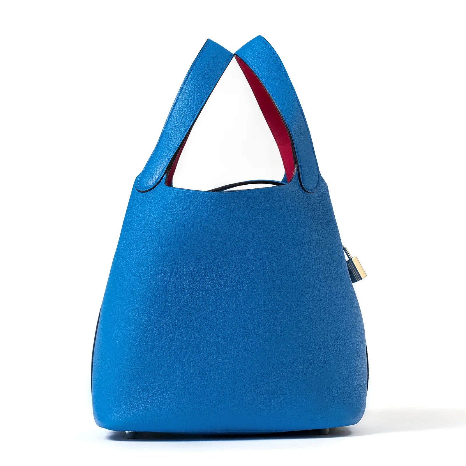Hermès Picotin 22 Blue Frida/Rose Mexico Clemence Palladium Hardware