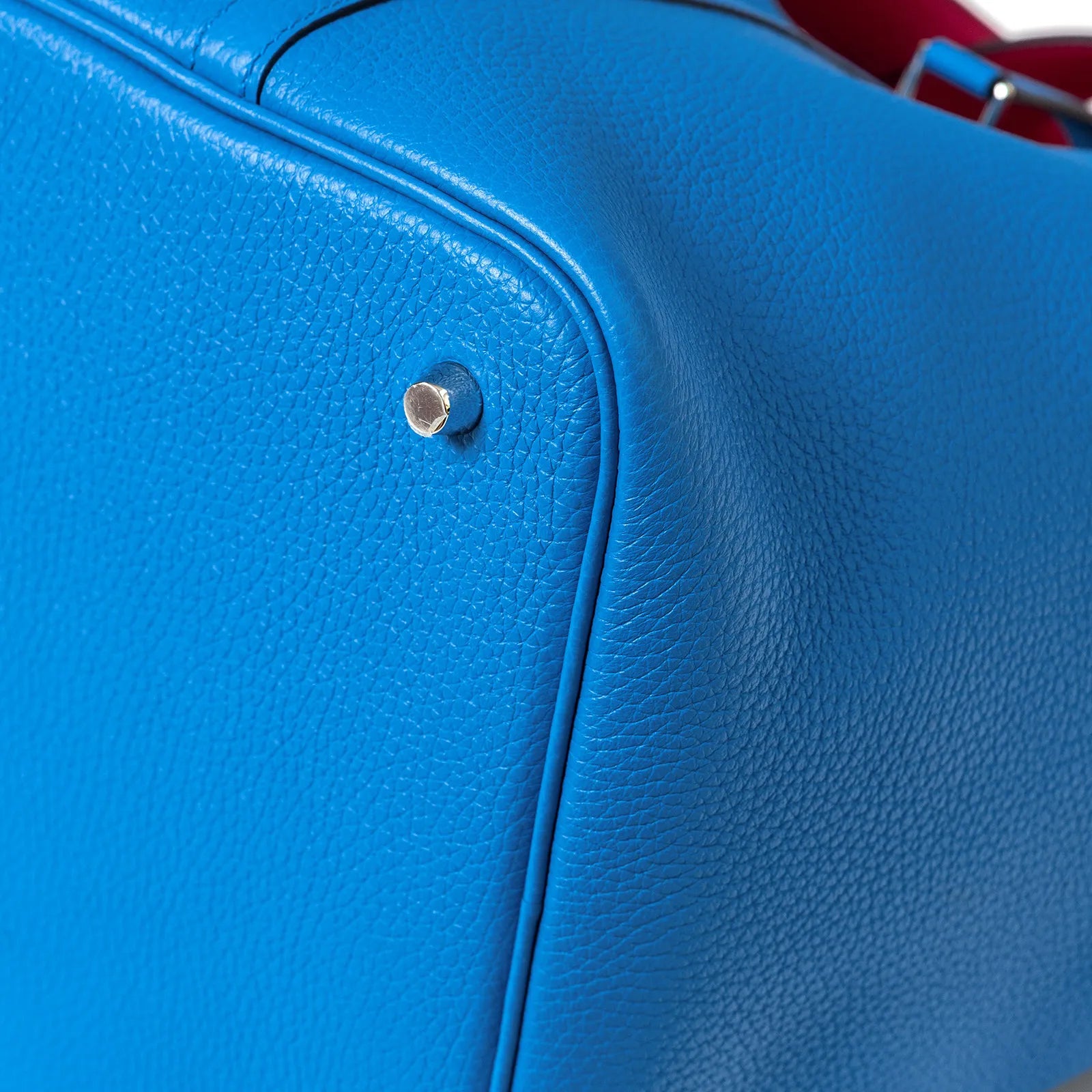 Hermès Picotin 22 Blue Frida/Rose Mexico Clemence Palladium Hardware