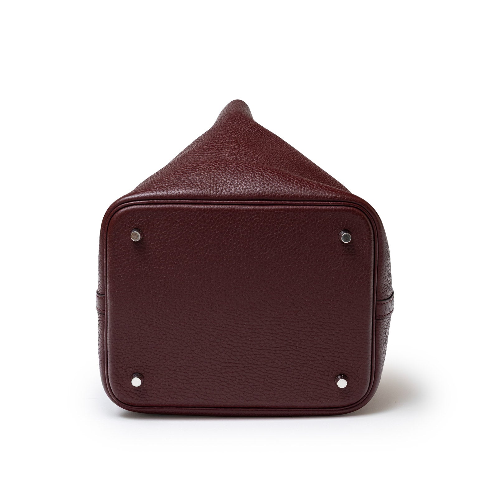 Hermès Picotin 22 Bordeaux Clemence Palladium Hardware