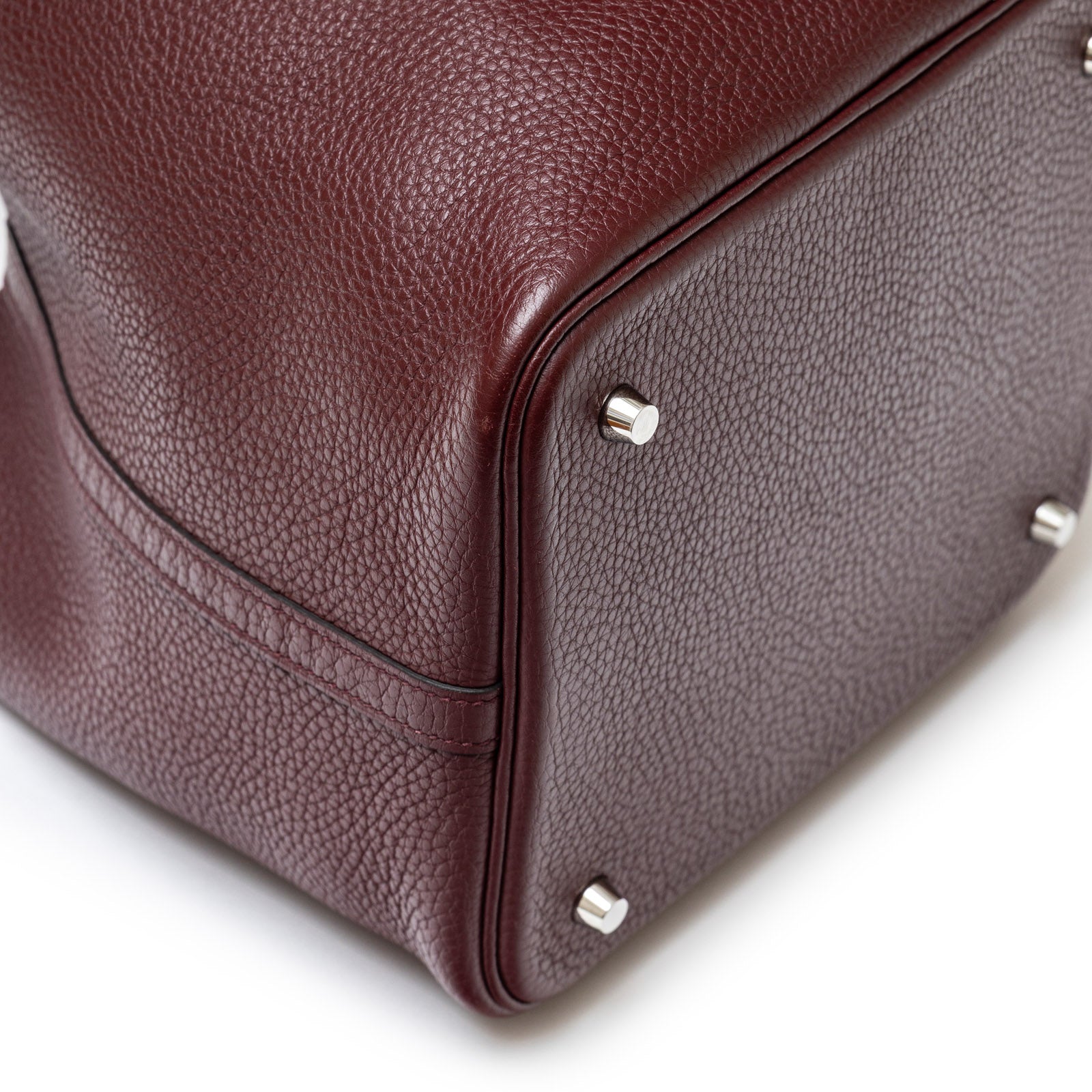 Hermès Picotin 22 Bordeaux Clemence Palladium Hardware