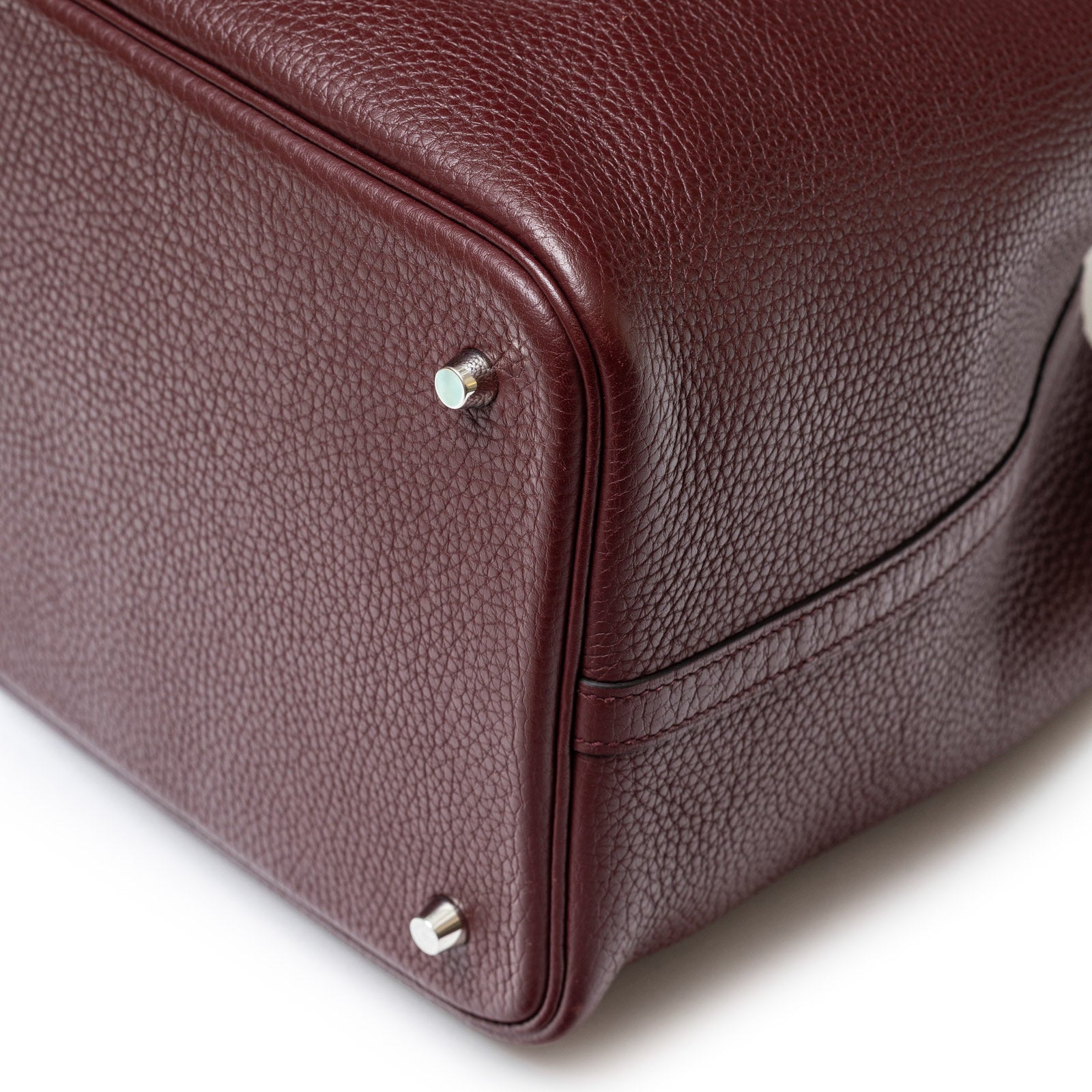 Hermès Picotin 22 Bordeaux Clemence Palladium Hardware