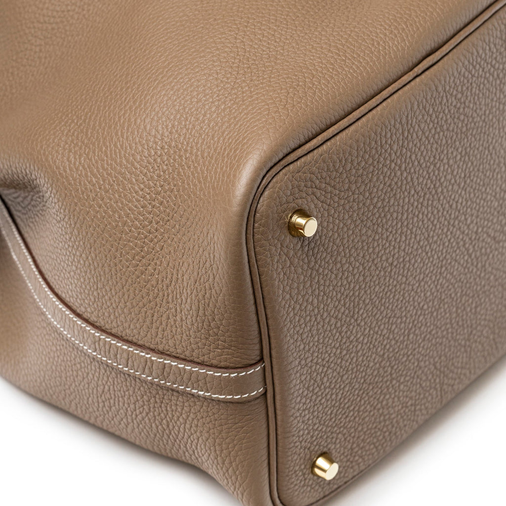 Hermès Picotin 22 Etoupe Clemence Gold Hardware