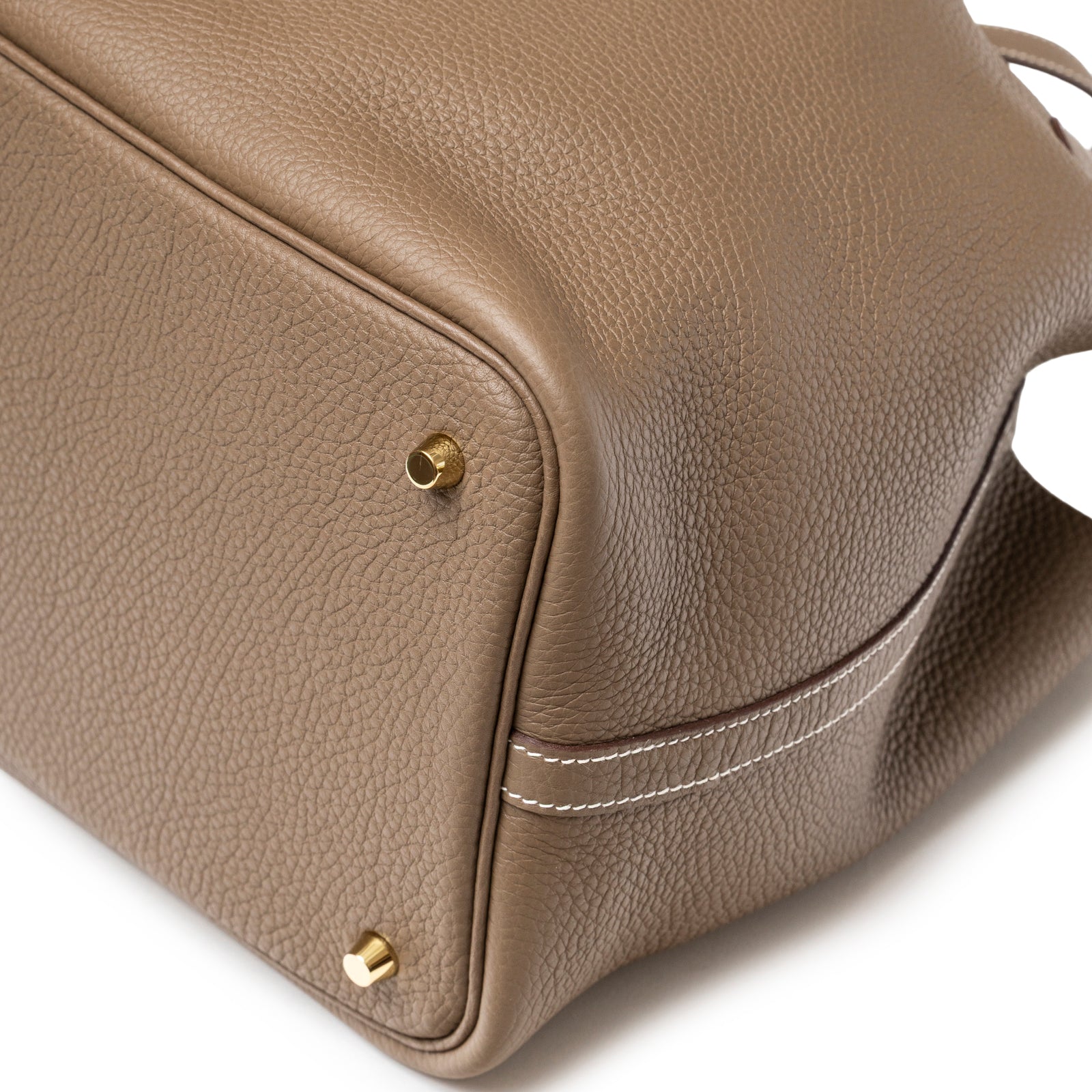 Hermès Picotin 22 Etoupe Clemence Gold Hardware