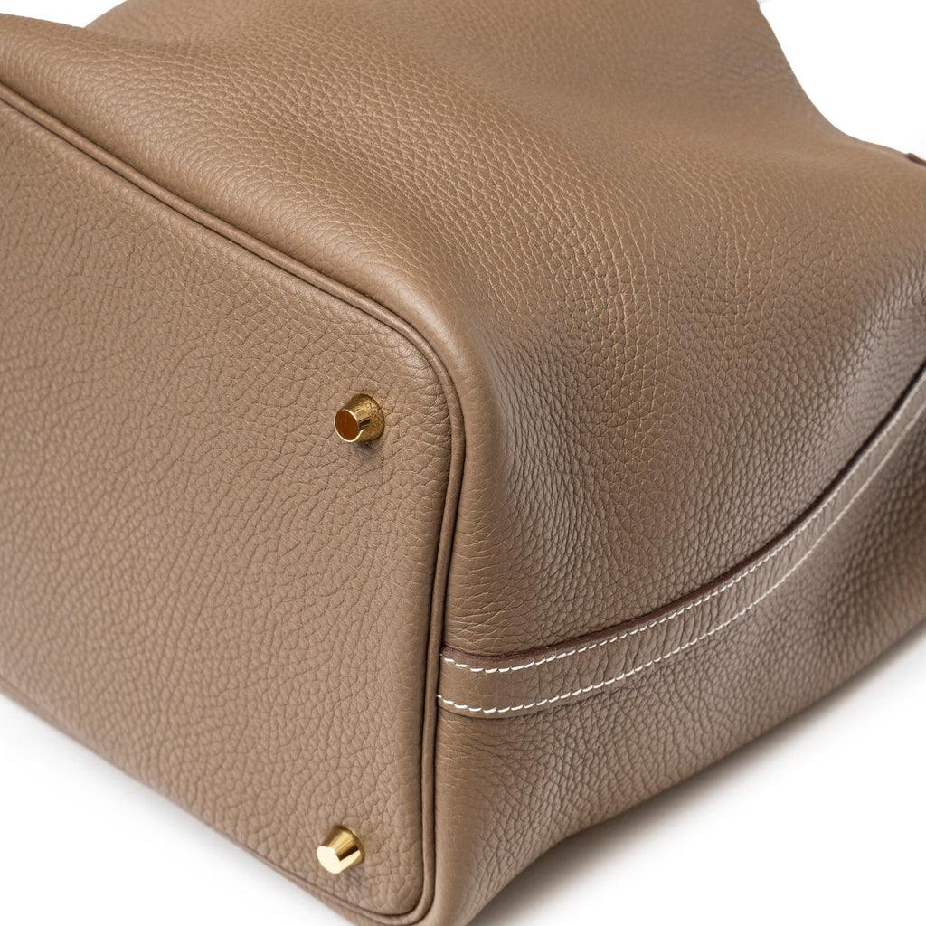 Hermès Picotin 22 Etoupe Clemence Gold Hardware
