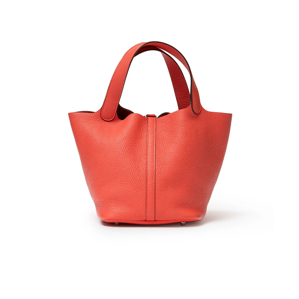 Hermès Picotin 22 Rose Jaipur Clemence Palladium Hardware