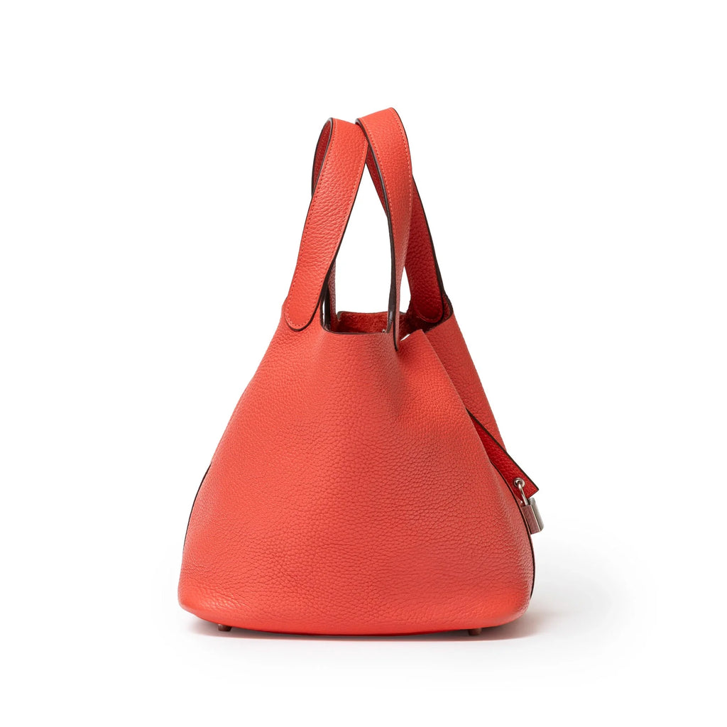 Hermès Picotin 22 Rose Jaipur Clemence Palladium Hardware