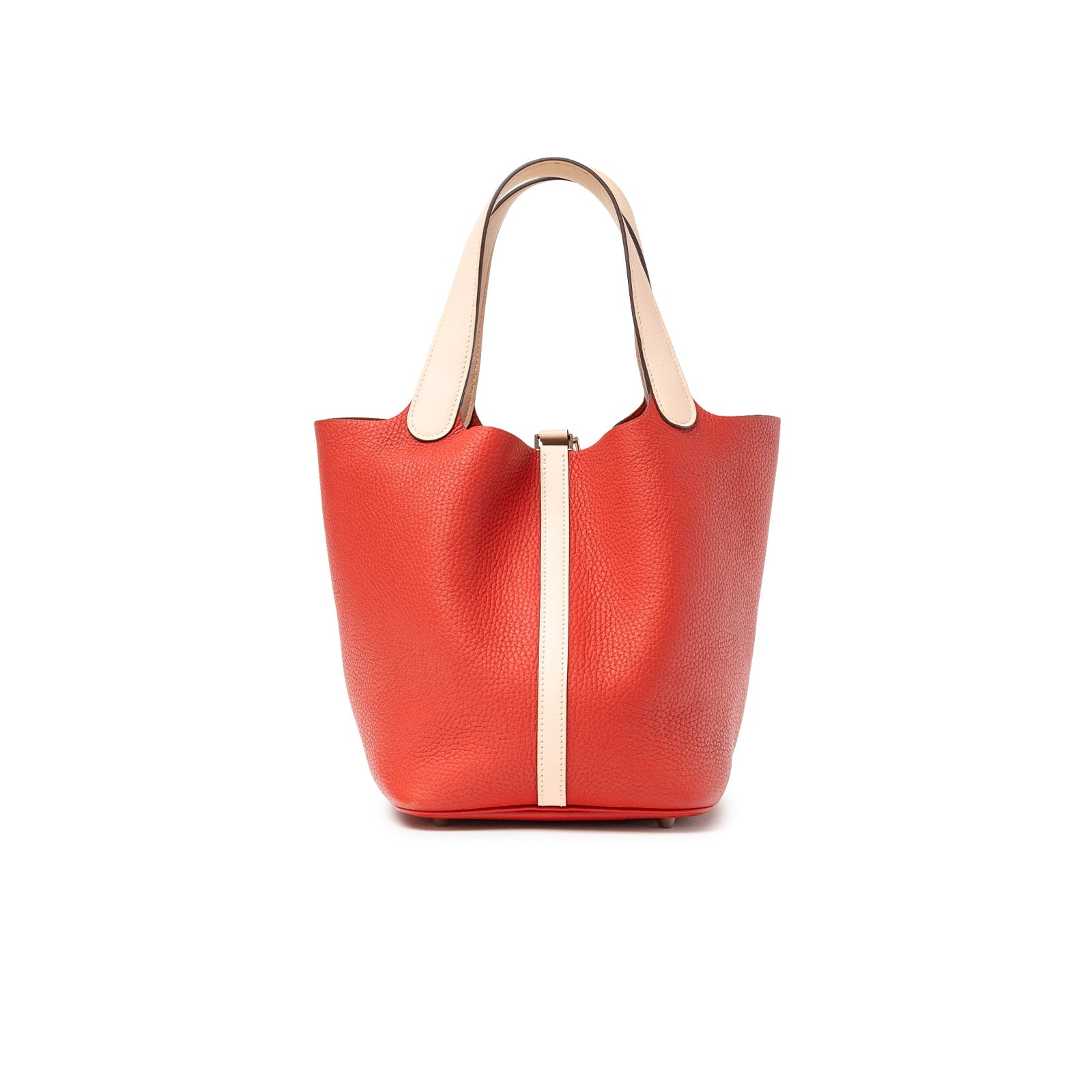 Hermès Picotin 22 Rouge Tomate Rose Elegante Clemence Palladium Hardware