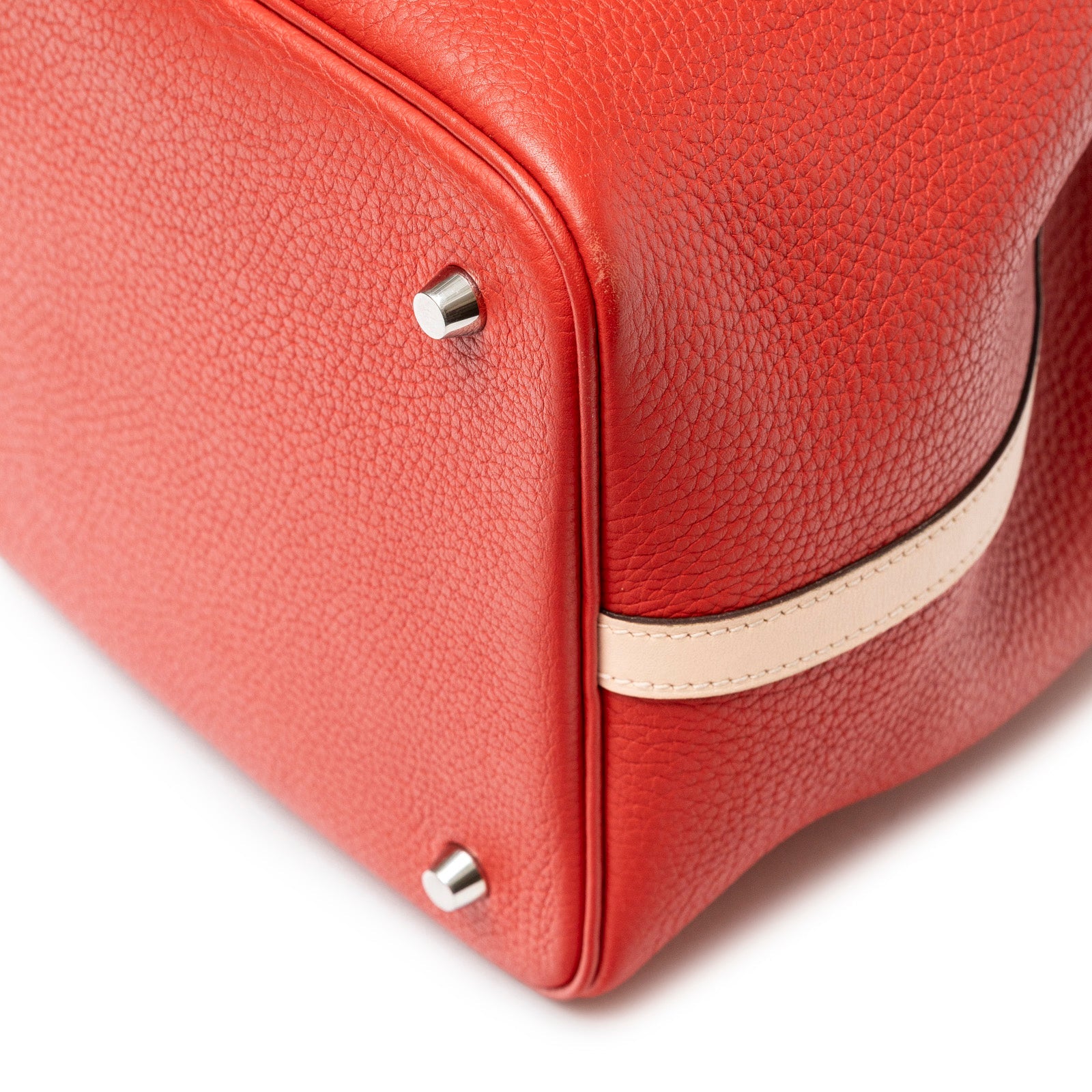 Hermès Picotin 22 Rouge Tomate Rose Elegante Clemence Palladium Hardware