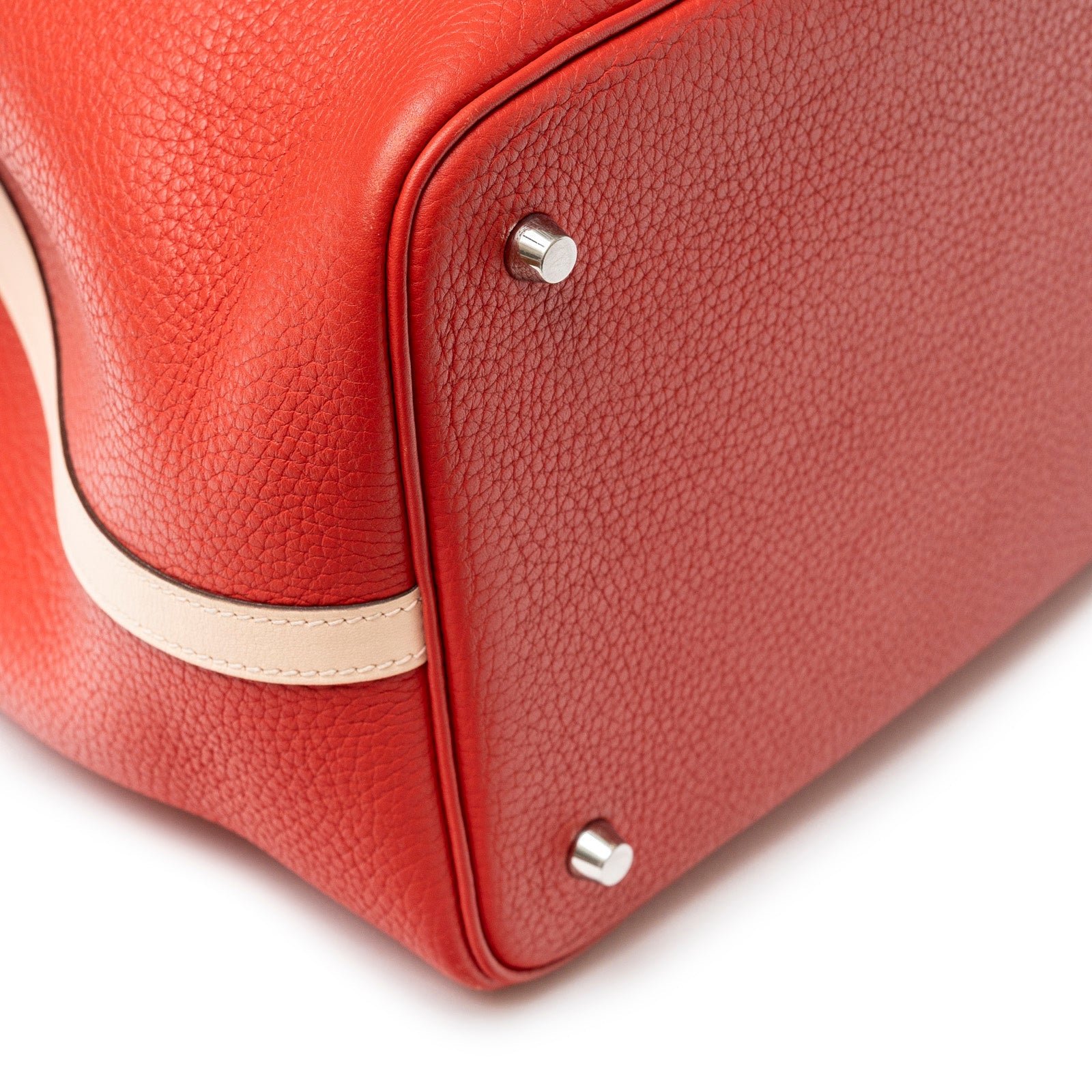 Hermès Picotin 22 Rouge Tomate Rose Elegante Clemence Palladium Hardware