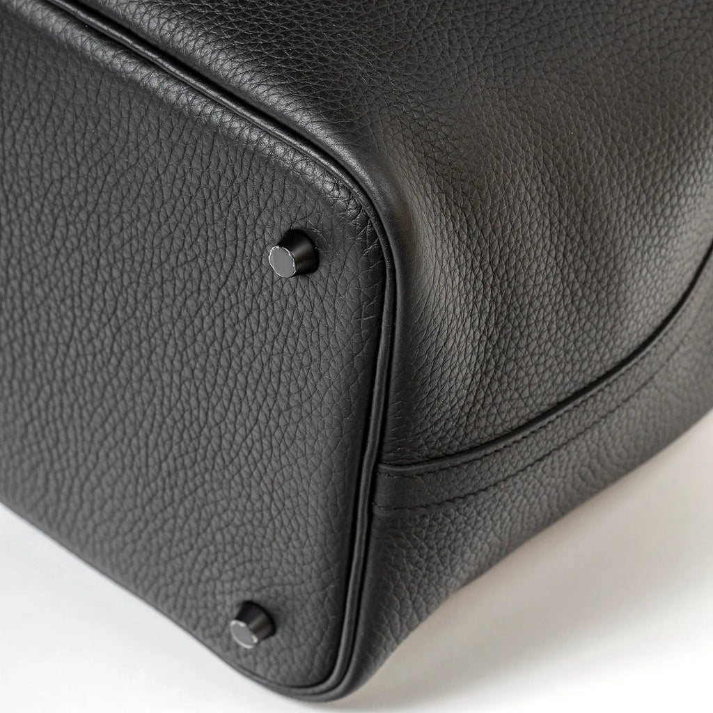 Hermès Picotin 22 So Black Clemence Black Hardware