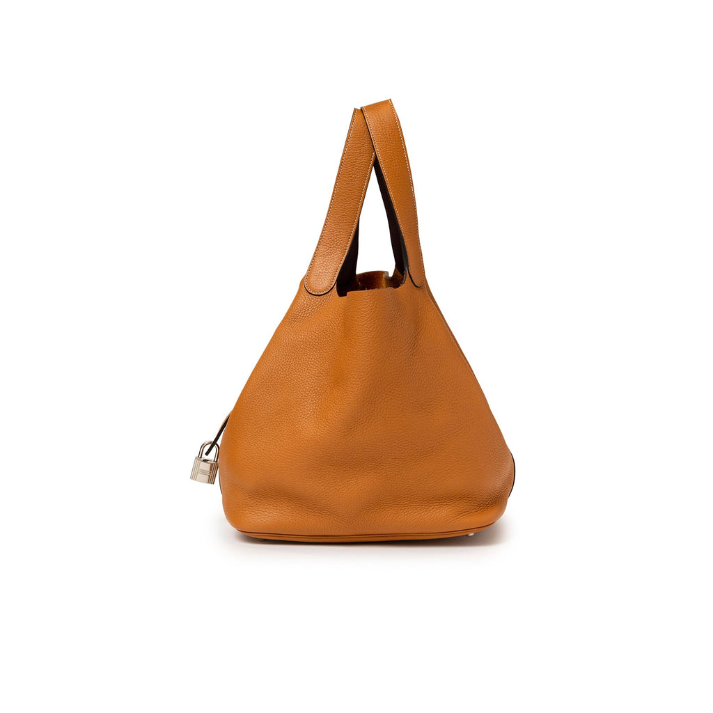 Hermès Picotin 26 Toffee Bordeaux Clemence Palladium Hardware