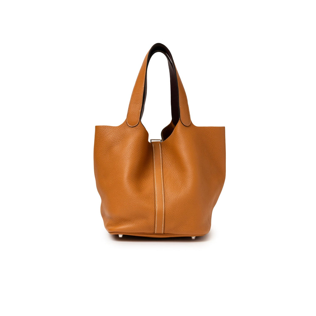 Hermès Picotin 26 Toffee Bordeaux Clemence Palladium Hardware