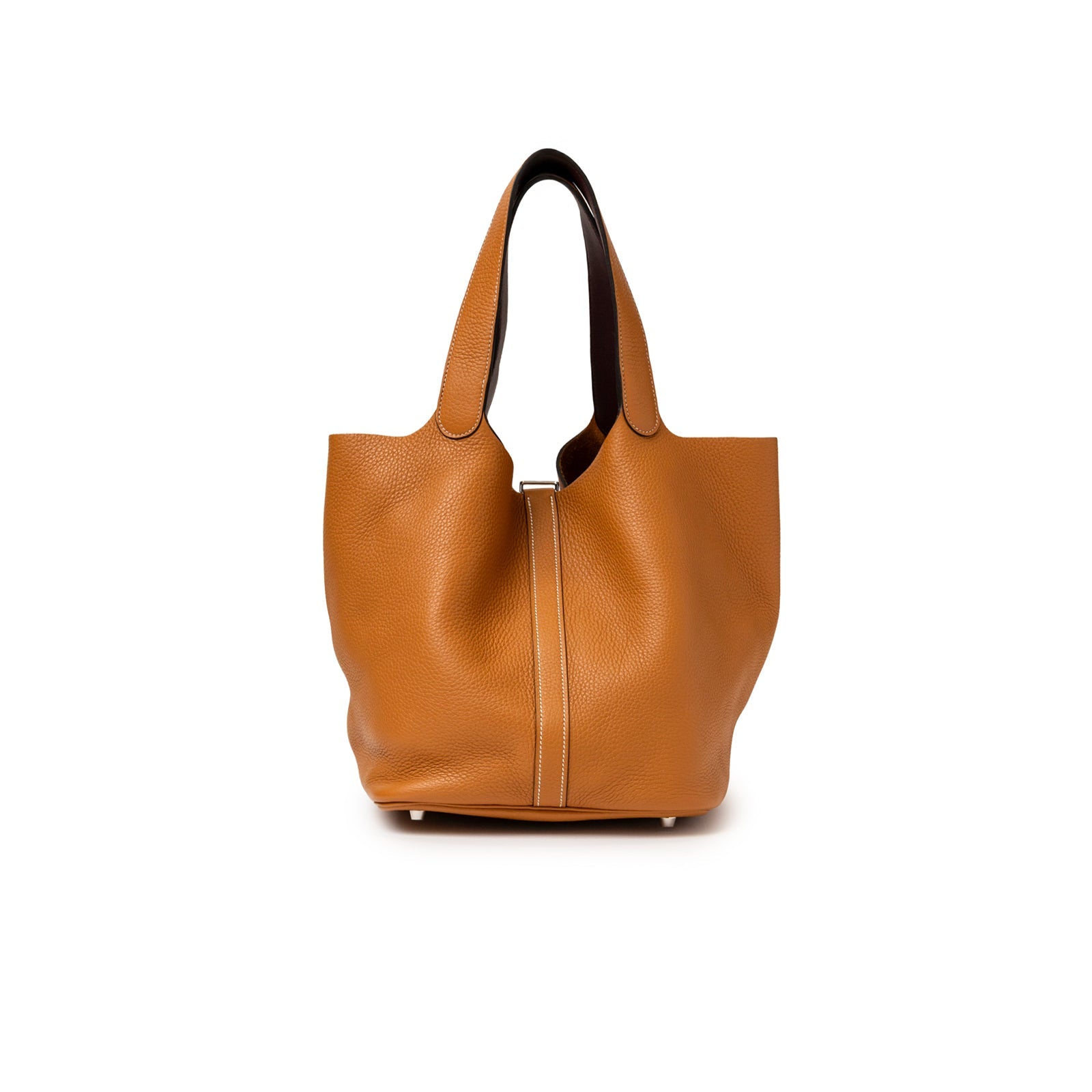 Hermès Picotin 26 Toffee Bordeaux Clemence Palladium Hardware