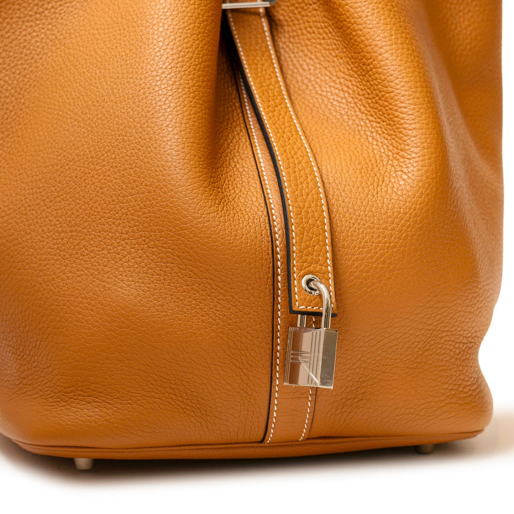 Hermès Picotin 26 Toffee Bordeaux Clemence Palladium Hardware