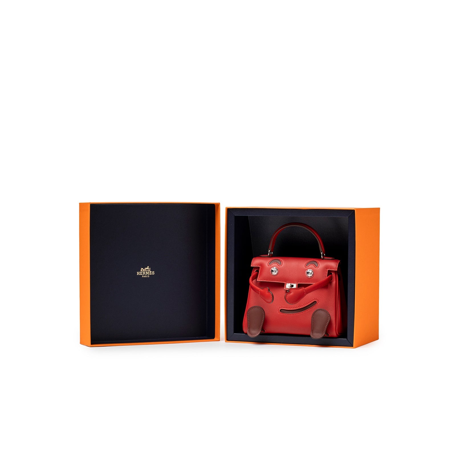 Hermès Quelle Idolle Kelly Doll Rouge Radieux Rouge H Swift Palladium Hardware