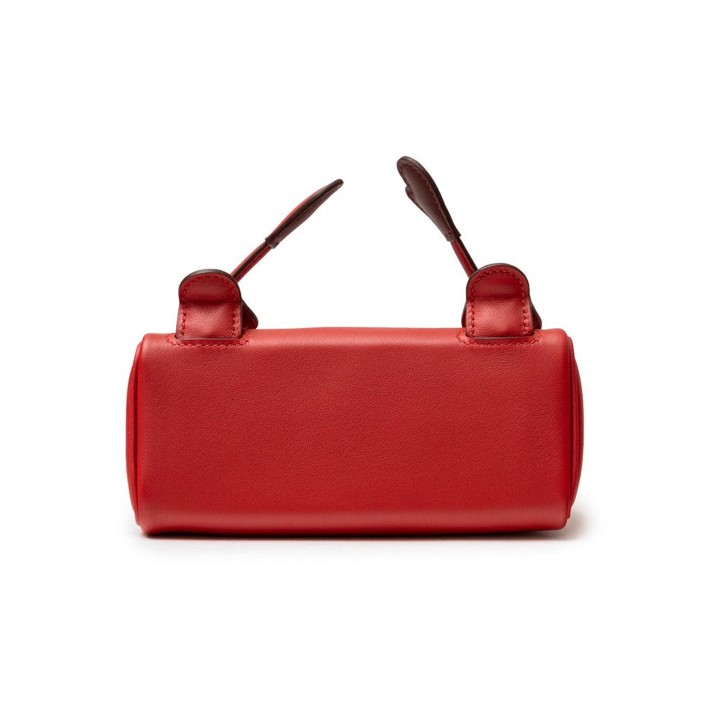 Hermès Quelle Idolle Kelly Doll Rouge Radieux Rouge H Swift Palladium Hardware
