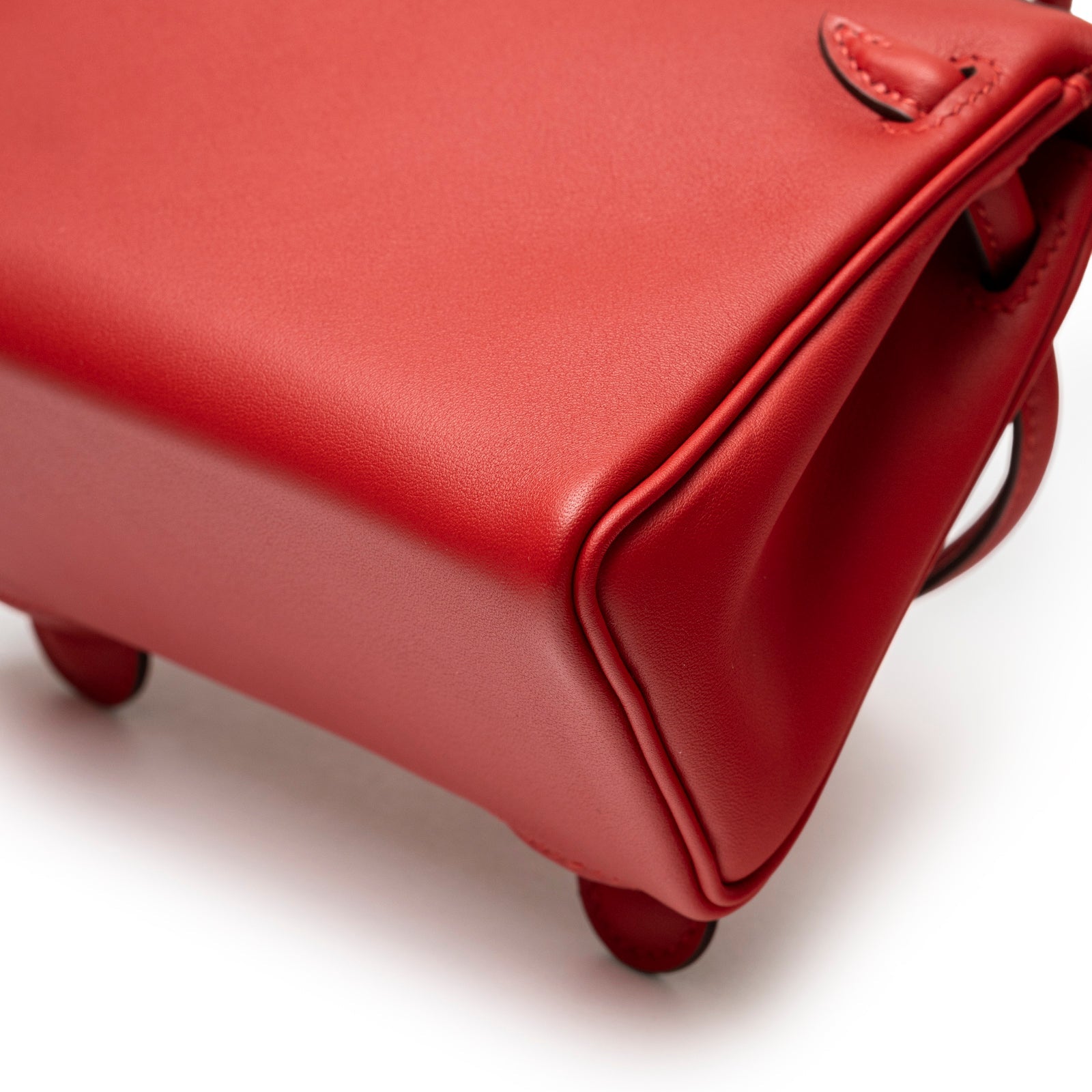 Hermès Quelle Idolle Kelly Doll Rouge Radieux Rouge H Swift Palladium Hardware
