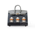 Hermès Sac Faubourg Birkin 20 "Rainy Days" Gris Misty Matte Alligator Permabrass Hardware