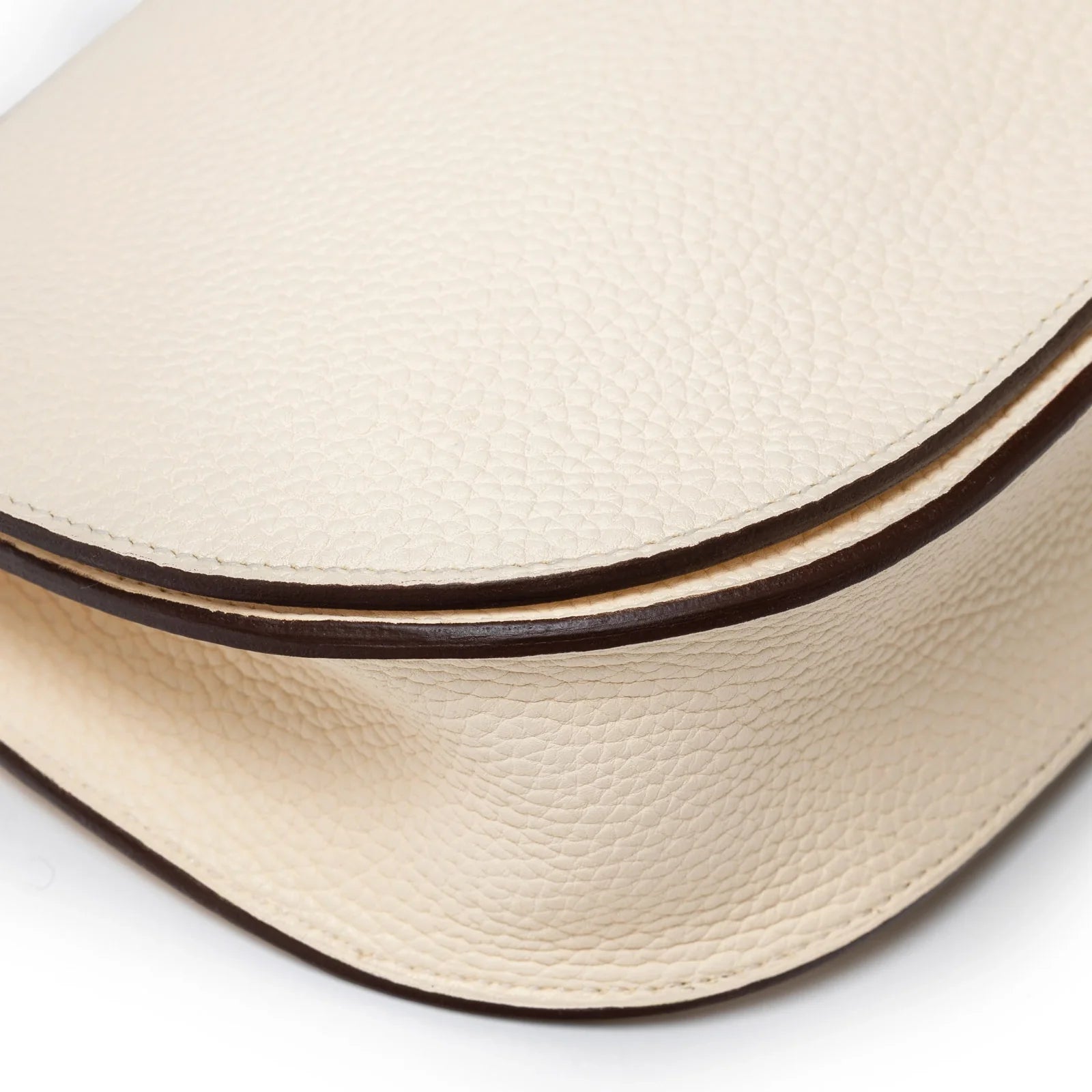 Hermès Sac Saut 25 Bag Clemence/Chevre Mysore Nata/Caramel/Etoupe Gold Hardware