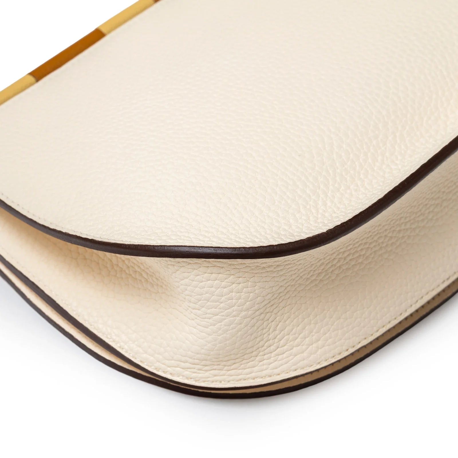 Hermès Sac Saut 25 Bag Clemence/Chevre Mysore Nata/Caramel/Etoupe Gold Hardware