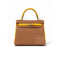 Hermès Special Order HSS Horseshoe Kelly 25 Gold/Jaune Ambre Togo Gold Hardware