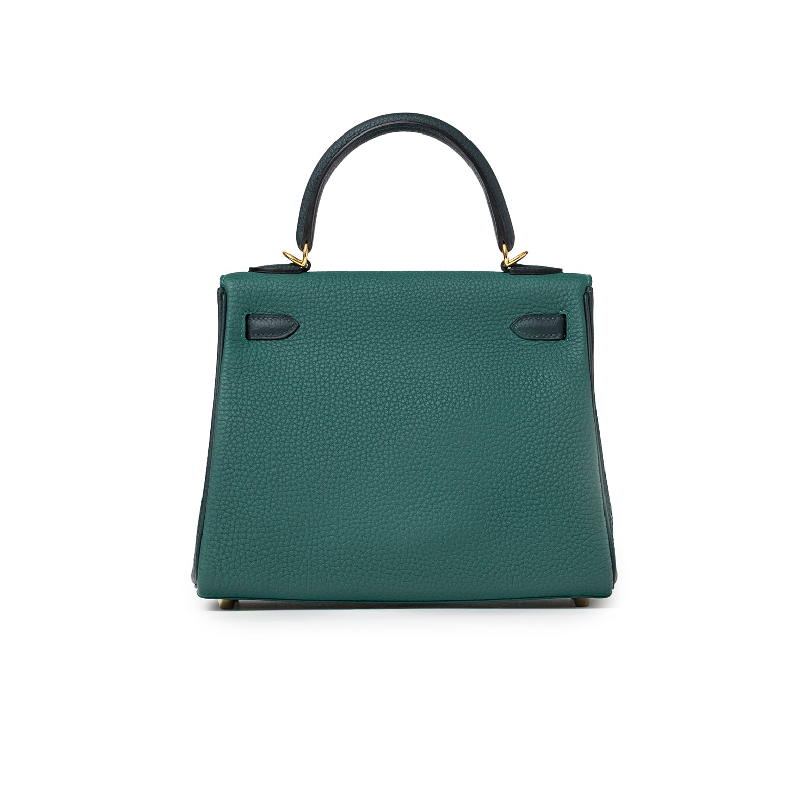 Hermès Special Order HSS Horseshoe Kelly 25 Malachite Vert Togo Gold Hardware