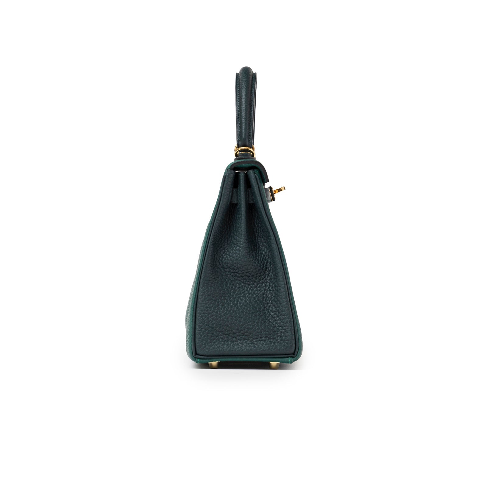Hermès Special Order HSS Horseshoe Kelly 25 Malachite Vert Togo Gold Hardware