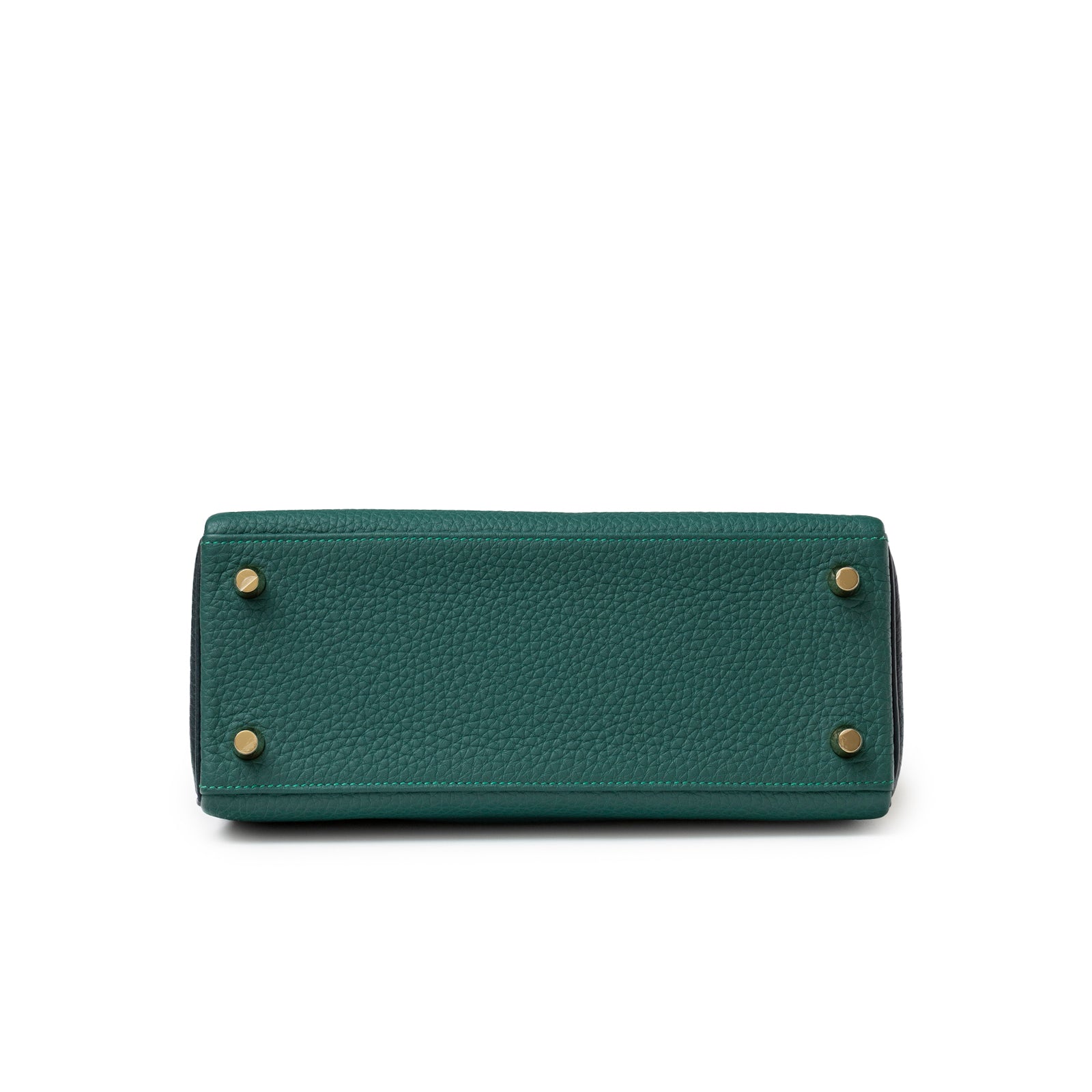 Hermès Special Order HSS Horseshoe Kelly 25 Malachite Vert Togo Gold Hardware