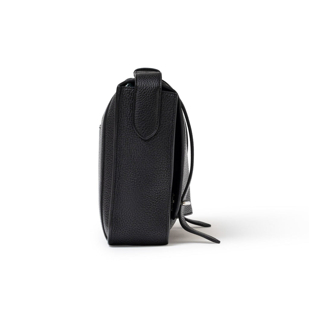 Hermès Steve Caporal Messenger 28 Black Clemence Palladium Hardware
