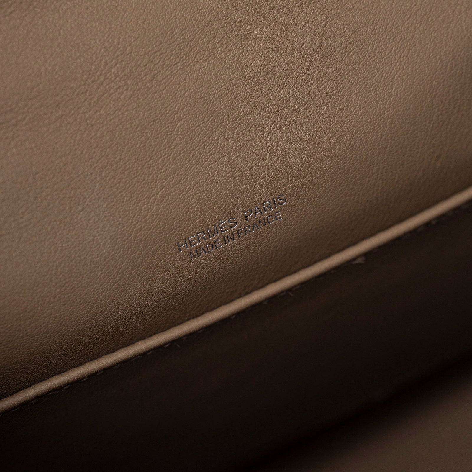 Hermès Teddy Mini Kelly II Gris Caillou Etoupe Grizzly Swift Palladium Hardware