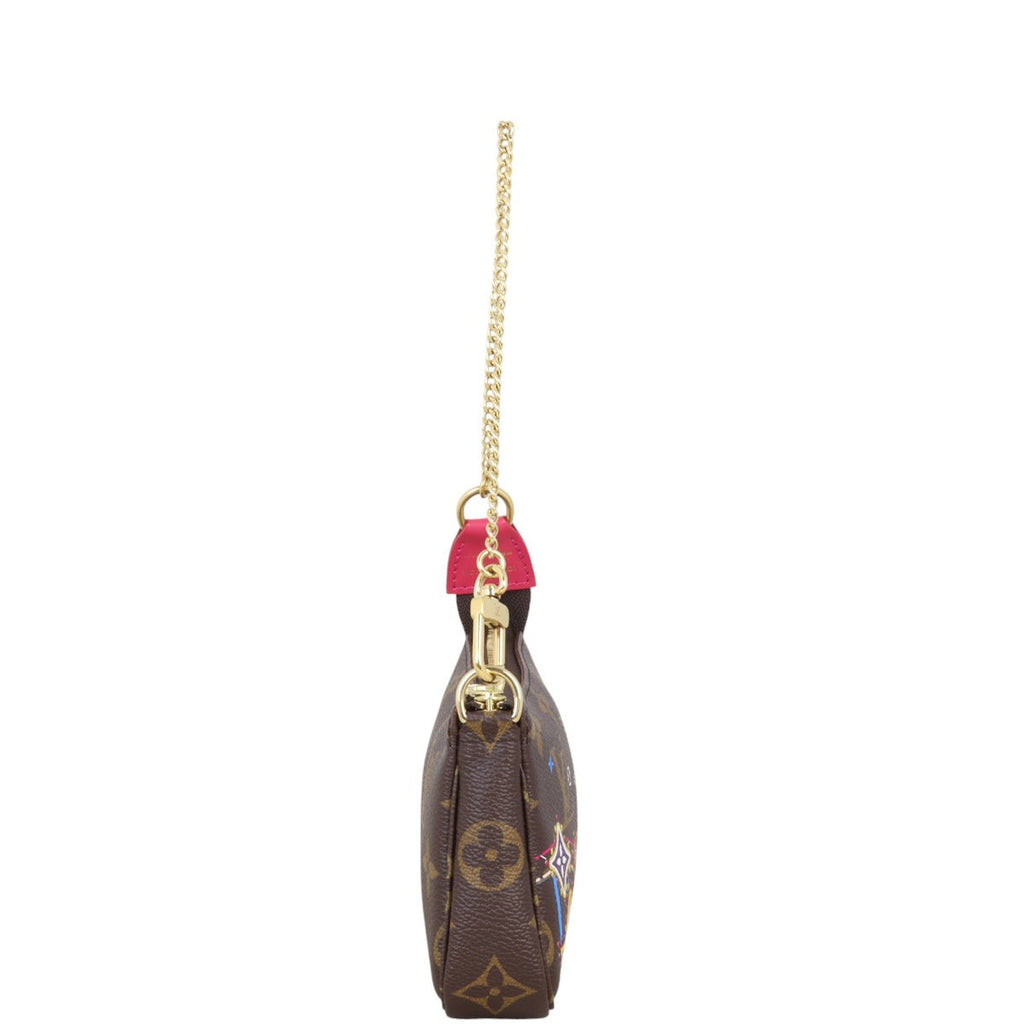 Louis Vuitton Mini Pochette Accessoires Monogram Vivienne Christmas Print 2020