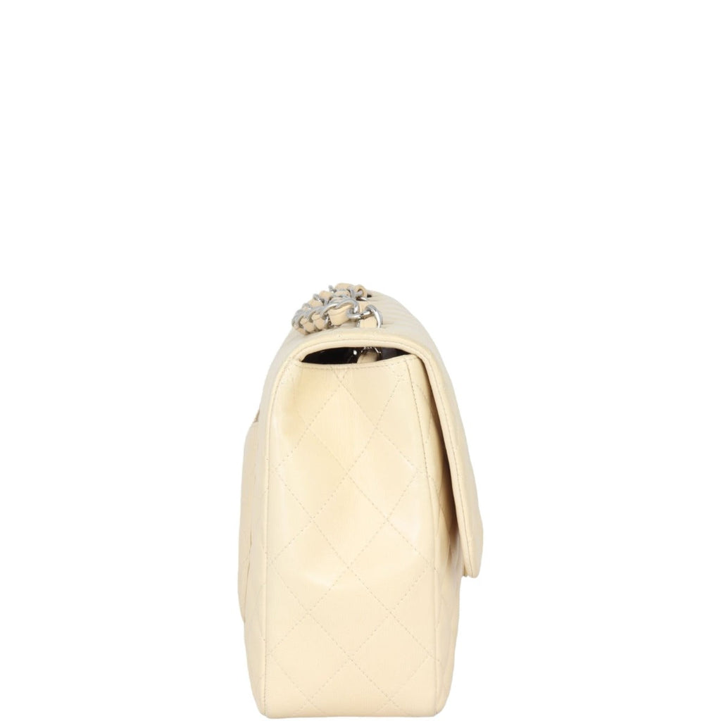 Chanel Classic Single Flap Jumbo | Beige Lambskin