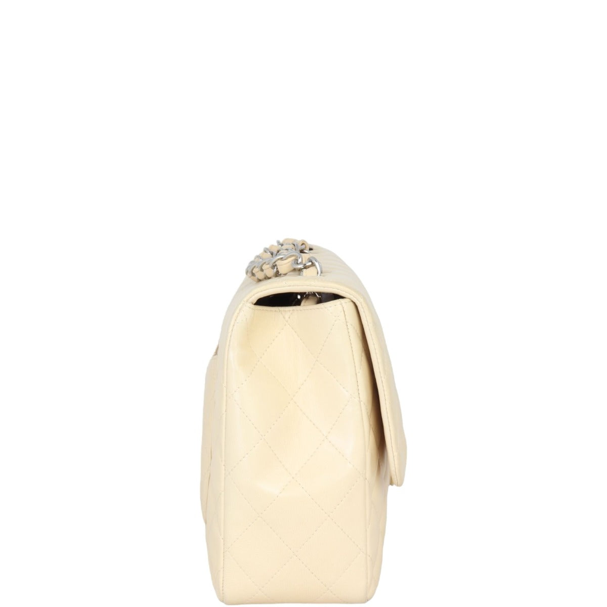 Chanel Classic Single Flap Jumbo | Beige Lambskin