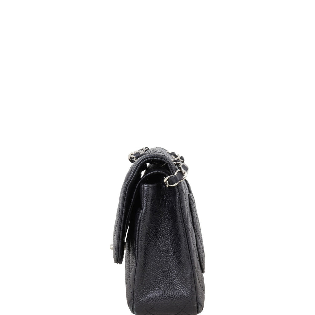 Chanel Classic Double Flap Medium | Black Caviar Silver Hardware