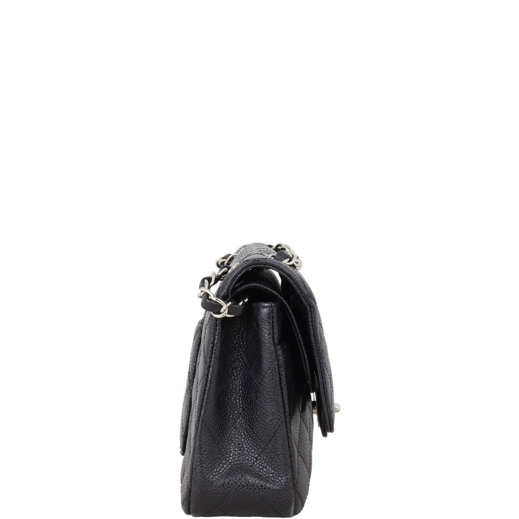 Chanel Classic Double Flap Medium | Black Caviar Silver Hardware